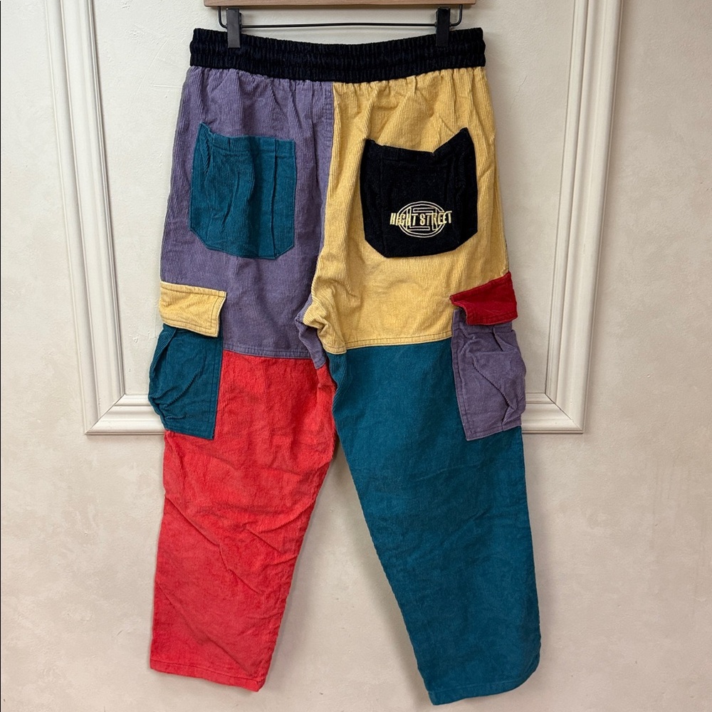 Aelfric Eden "Back to 90's" Patchwork Color Block Corduroy Pants - Picture 4 of 5